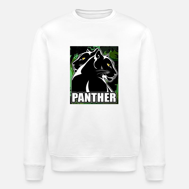 panthère - Sweat bio ROLLER Stanley/Stella Unisexe - blanc