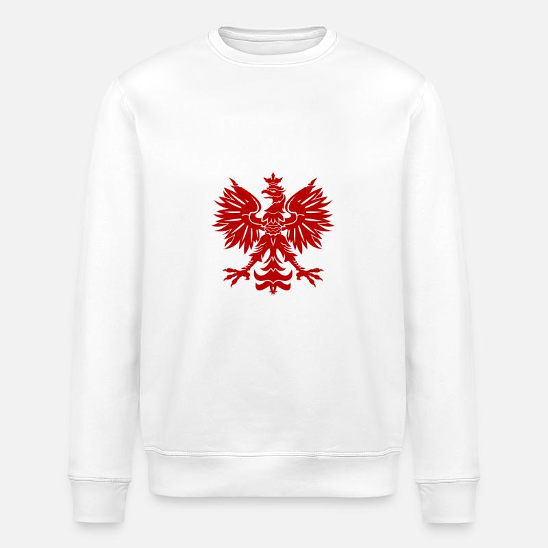 Polska Adler - Stanley/Stella Unisex Bio-Sweatshirt ROLLER - Weiß