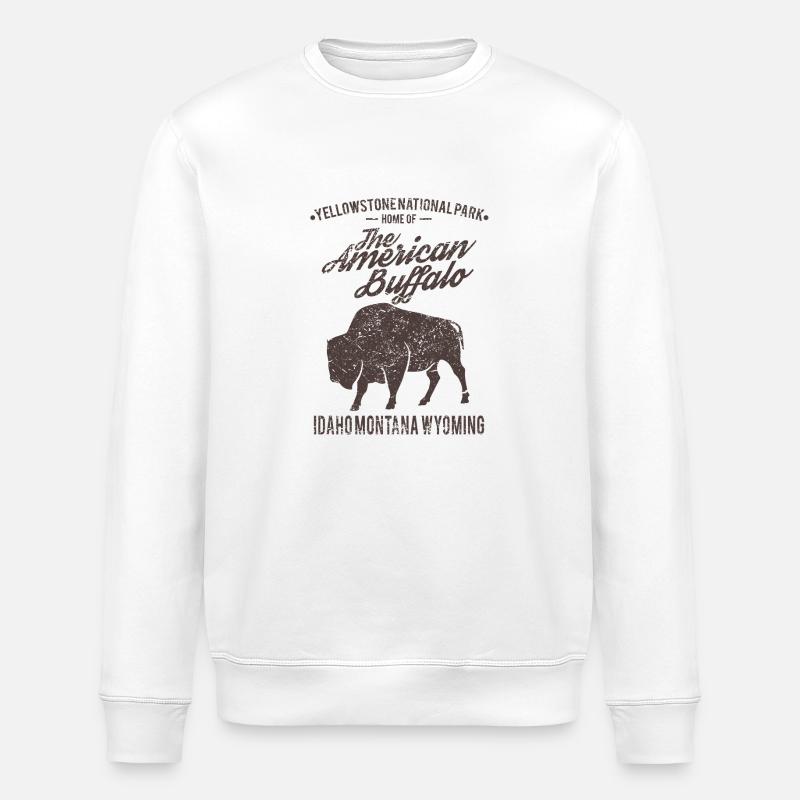 Buffalo - Stanley/Stella Unisex Bio-Sweatshirt ROLLER - Weiß