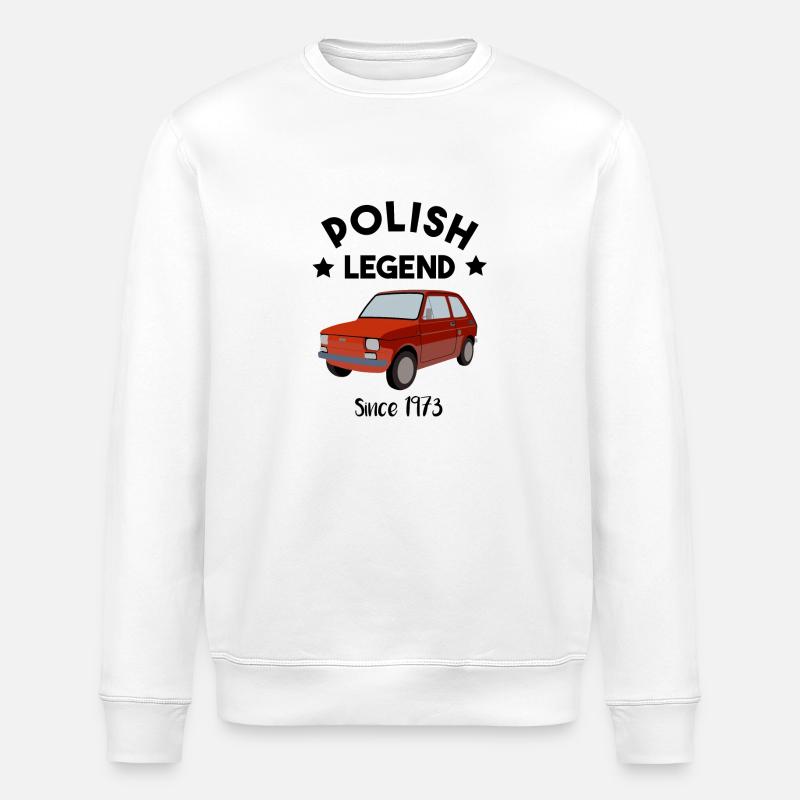 Polish Legend - Maluch - 126p - oldtimer - Stanley/Stella ROLLER Unisex Organic Sweatshirt - white
