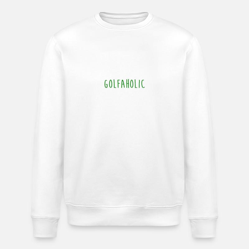 Golf Golfer Golfen witzig Geschenk - Stanley/Stella Unisex Bio-Sweatshirt ROLLER - Weiß
