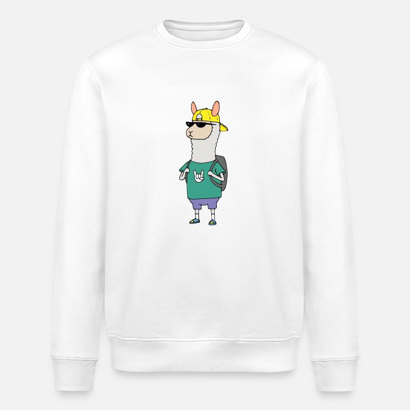 alpaca - Stanley/Stella ROLLER Unisex Organic Sweatshirt - white