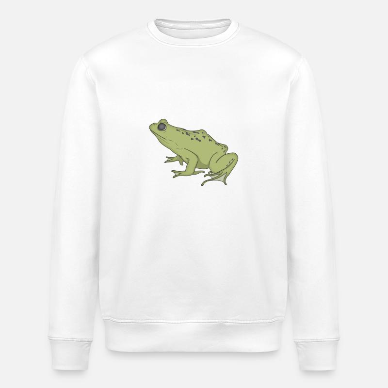frog - Stanley/Stella ROLLER Unisex Organic Sweatshirt - white