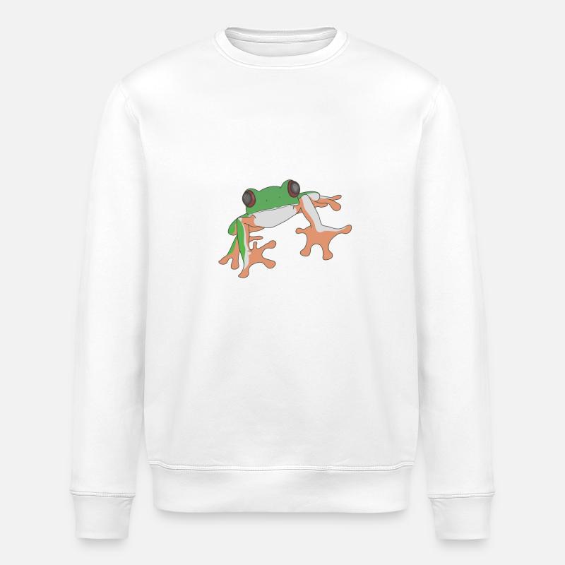 Frosch - Stanley/Stella Unisex Bio-Sweatshirt ROLLER - Weiß