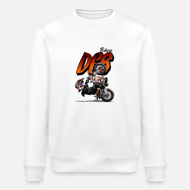 Bike Stunt dfs - cascadeurs - Sweat bio ROLLER Stanley/Stella Unisexe - blanc