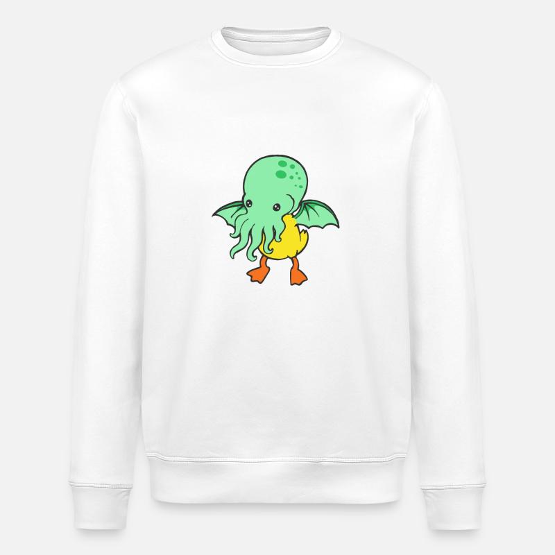 Mutierte Badeente - Stanley/Stella Unisex Bio-Sweatshirt ROLLER - Weiß