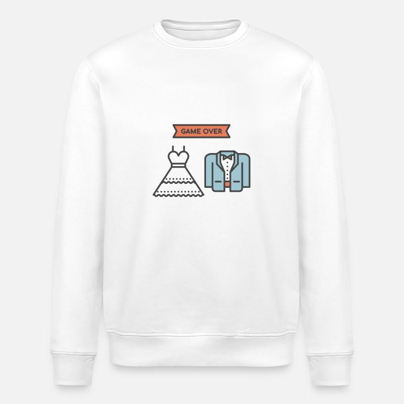Mariage - Game Over - Cadeau - Sweat bio ROLLER Stanley/Stella Unisexe - blanc