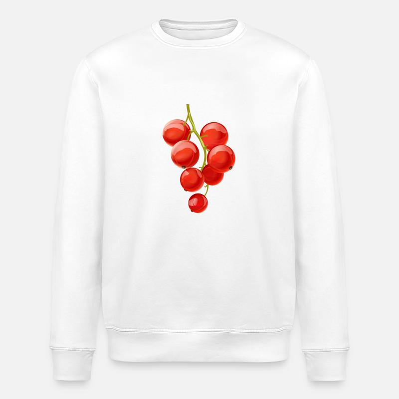 Ribisel Beeren Obst Frucht - Stanley/Stella Unisex Bio-Sweatshirt ROLLER - Weiß
