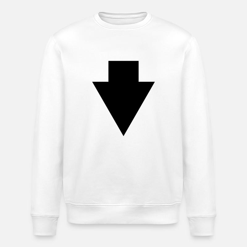 fléchette - Sweat bio ROLLER Stanley/Stella Unisexe - blanc