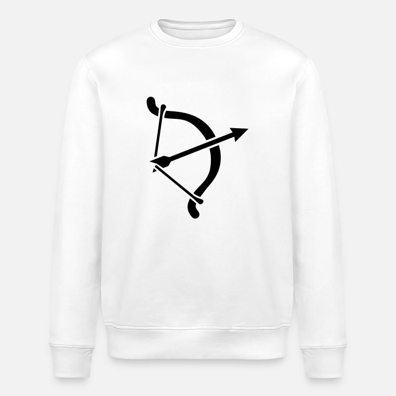 Archery - Stanley/Stella ROLLER Unisex Organic Sweatshirt - white