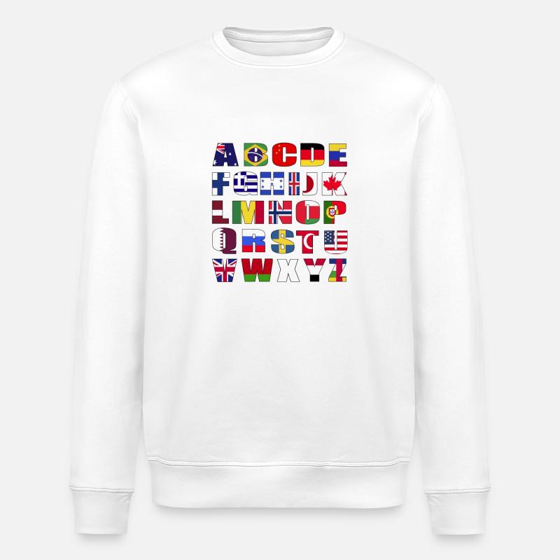 Drapeau - Sweat bio ROLLER Stanley/Stella Unisexe - blanc