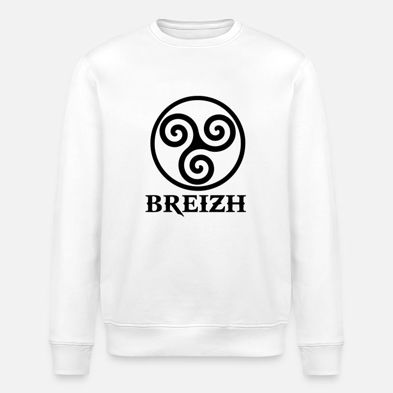 triskelion_breizh - Stanley/Stella Unisex Bio-Sweatshirt ROLLER - Weiß
