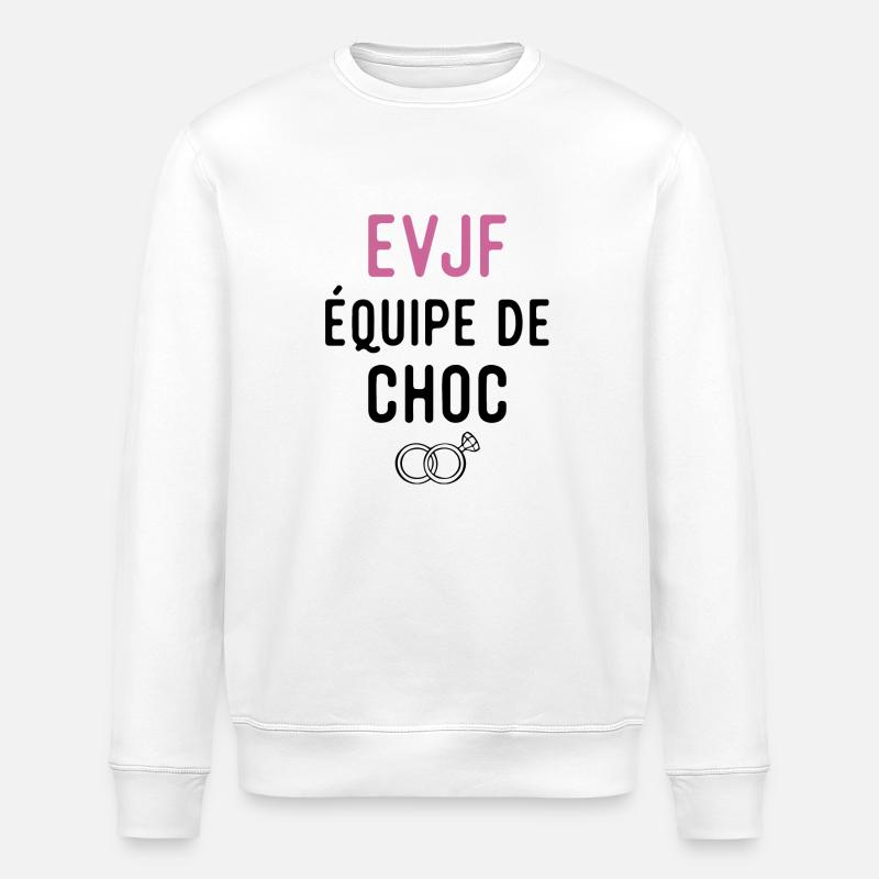 équipe de choc evjf - Sweat bio ROLLER Stanley/Stella Unisexe - blanc