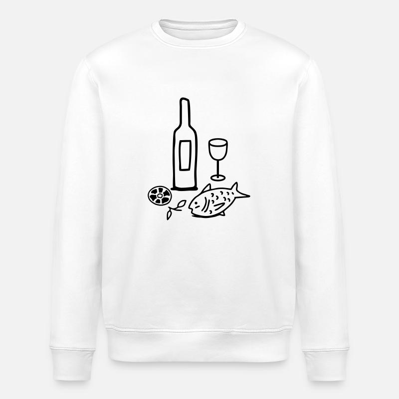 Fisch & Wein - Tapas - Stanley/Stella Unisex Bio-Sweatshirt ROLLER - Weiß