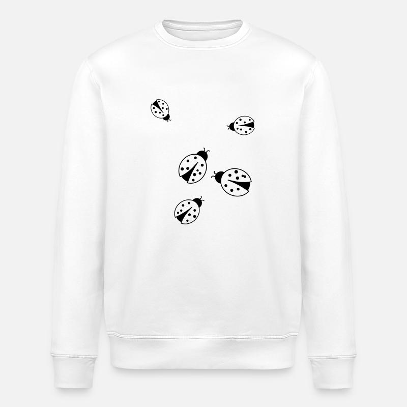 ladybug_ce2 - Stanley/Stella ROLLER Unisex Organic Sweatshirt - white