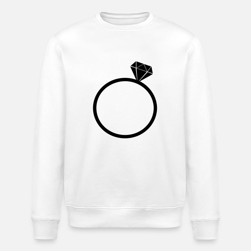 diamantring - Stanley/Stella Unisex Bio-Sweatshirt ROLLER - Weiß