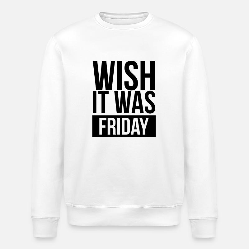 friday - Stanley/Stella ROLLER Unisex Organic Sweatshirt - white