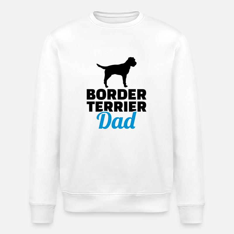 Border Terrier - Stanley/Stella Unisex Bio-Sweatshirt ROLLER - Weiß