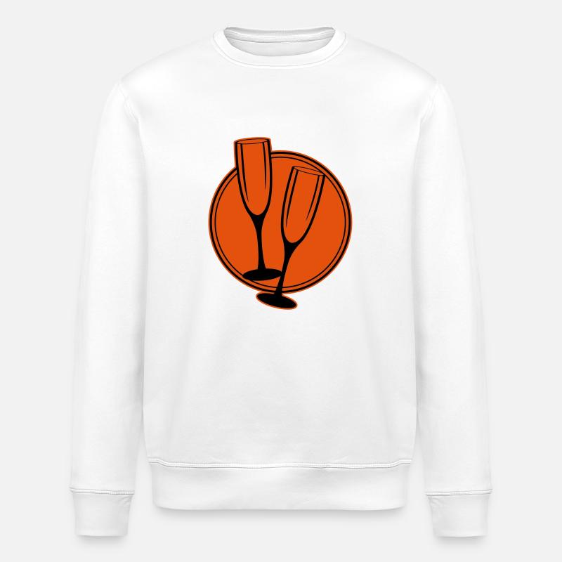 sekt glaeser kreis - Stanley/Stella Unisex Bio-Sweatshirt ROLLER - Weiß