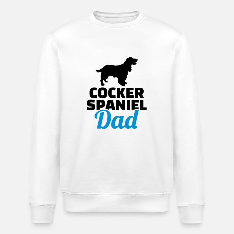Cocker Spaniel - Sweat bio ROLLER Stanley/Stella Unisexe - blanc