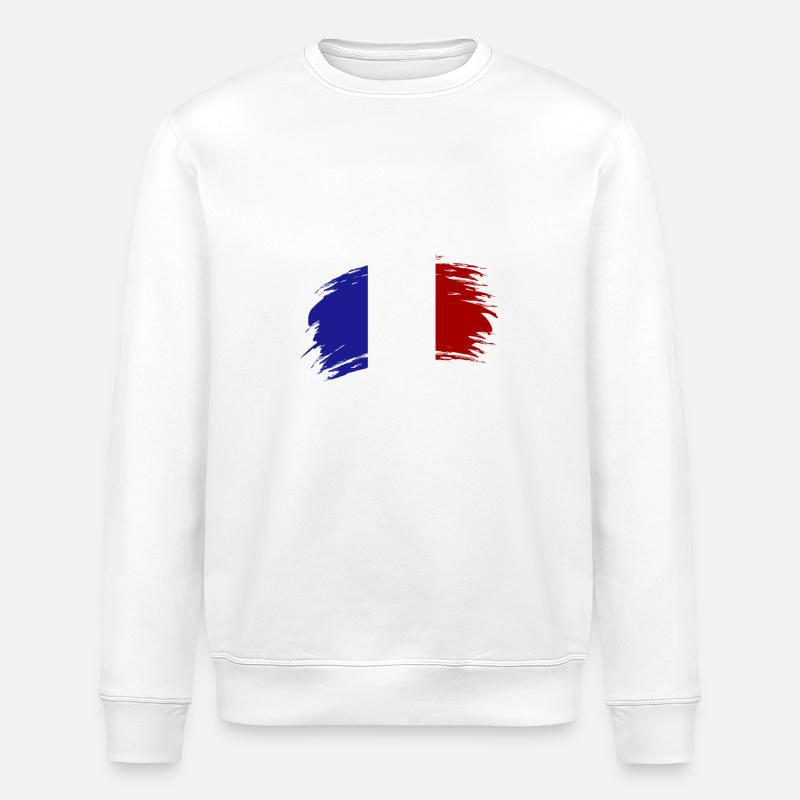 france drapeau - Sweat bio ROLLER Stanley/Stella Unisexe - blanc