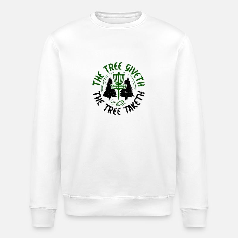 Disc Golf - Stanley/Stella ROLLER Unisex Organic Sweatshirt - white