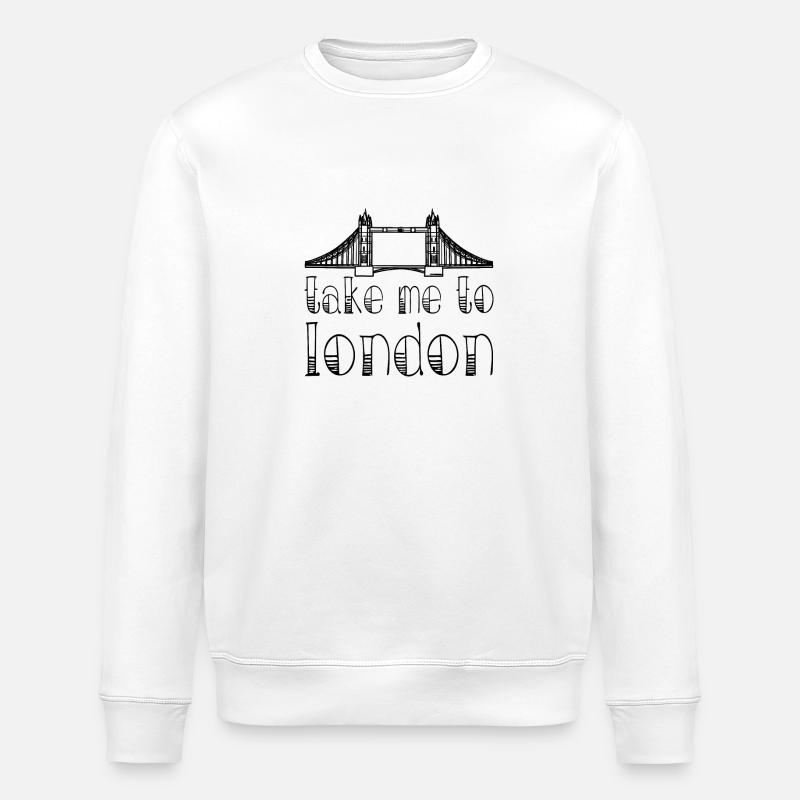 Take me to London - Stanley/Stella Unisex Bio-Sweatshirt ROLLER - Weiß