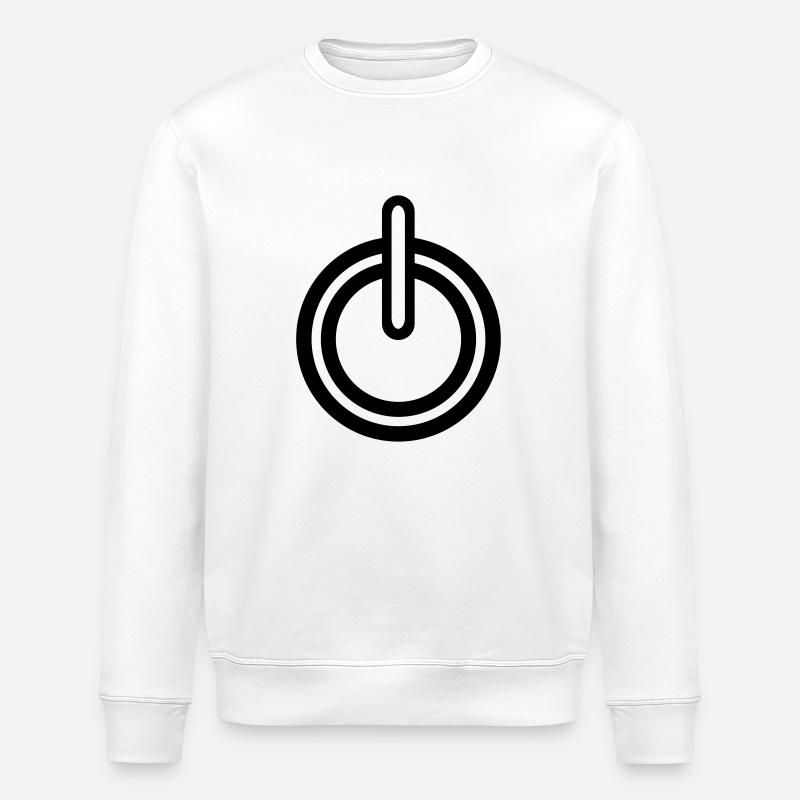 Power Strom Symbol - Stanley/Stella Unisex Bio-Sweatshirt ROLLER - Weiß