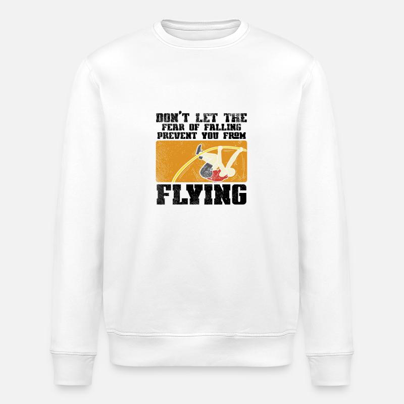 Saut à la perche - Sweat bio ROLLER Stanley/Stella Unisexe - blanc