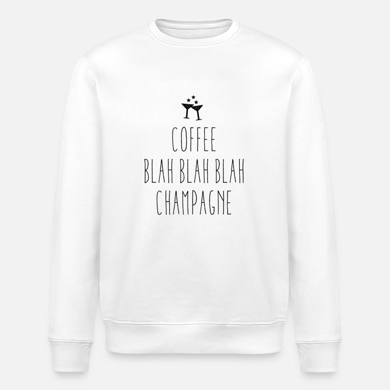café bla bla bla - Sweat bio ROLLER Stanley/Stella Unisexe - blanc