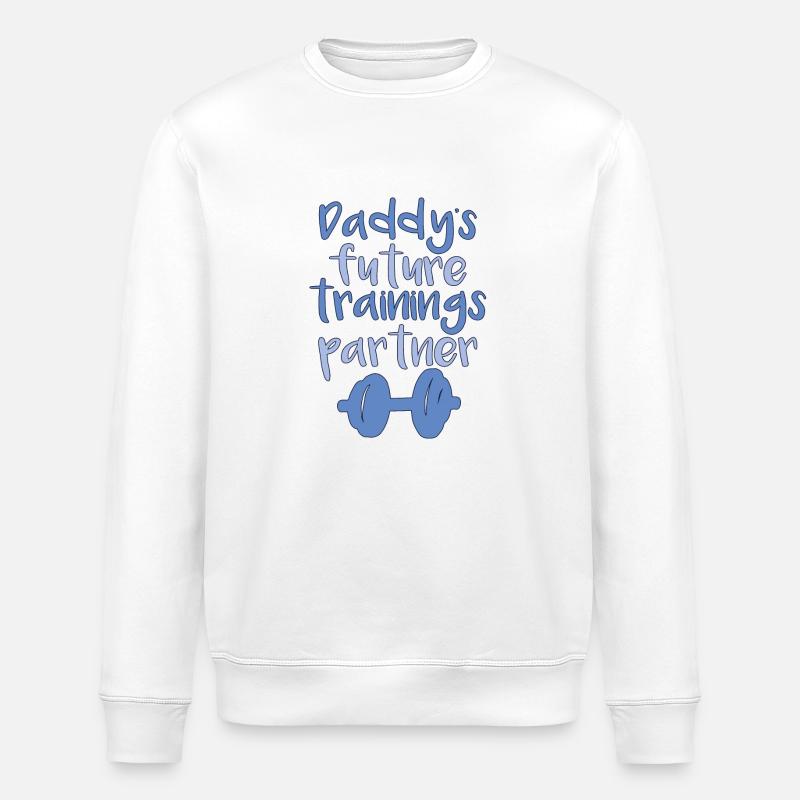 Papas trainings partner - Stanley/Stella Unisex Bio-Sweatshirt ROLLER - Weiß