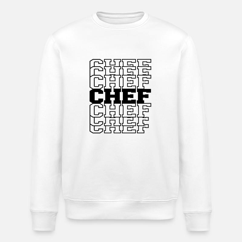 CHEF - Stanley/Stella Unisex Bio-Sweatshirt ROLLER - Weiß