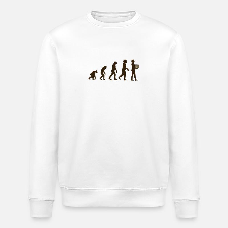 Aquarium Evolution - Stanley/Stella ROLLER Unisex Organic Sweatshirt - white