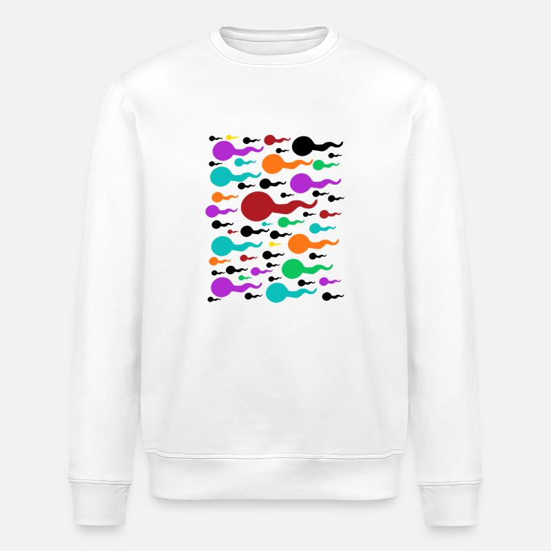 Kaulquappen bunt - Stanley/Stella Unisex Bio-Sweatshirt ROLLER - Weiß