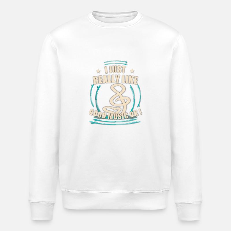 Gute Musk Spruch - Stanley/Stella Unisex Bio-Sweatshirt ROLLER - Weiß