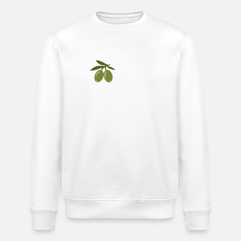 Olives - Sweat bio ROLLER Stanley/Stella Unisexe - blanc