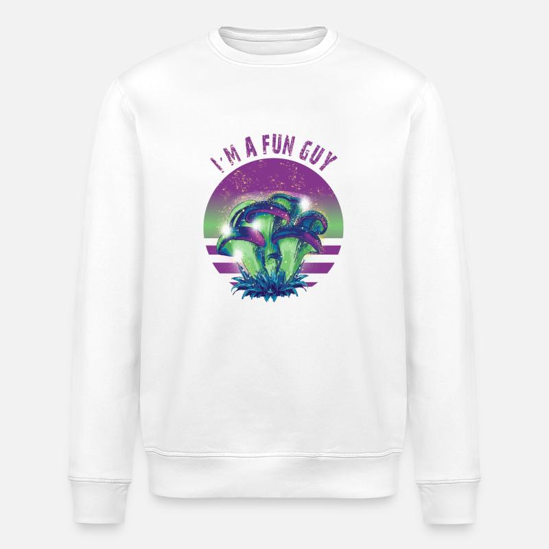 Je suis un gars drôle - Sweat bio ROLLER Stanley/Stella Unisexe - blanc