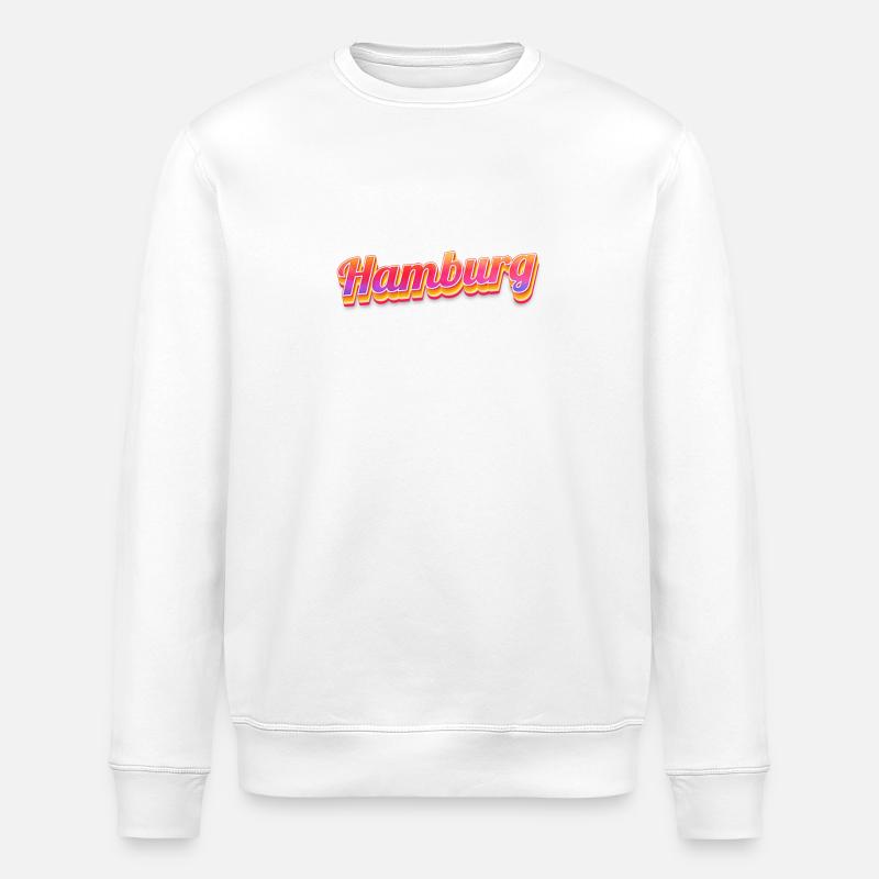 Hamburgerin Hamburger Hamburg - Stanley/Stella Unisex Bio-Sweatshirt ROLLER - Weiß