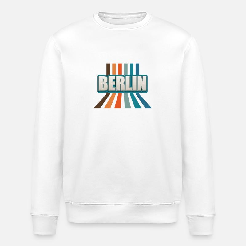 Berlin Berlinerin Berlin Ville Berlin - Sweat bio ROLLER Stanley/Stella Unisexe - blanc