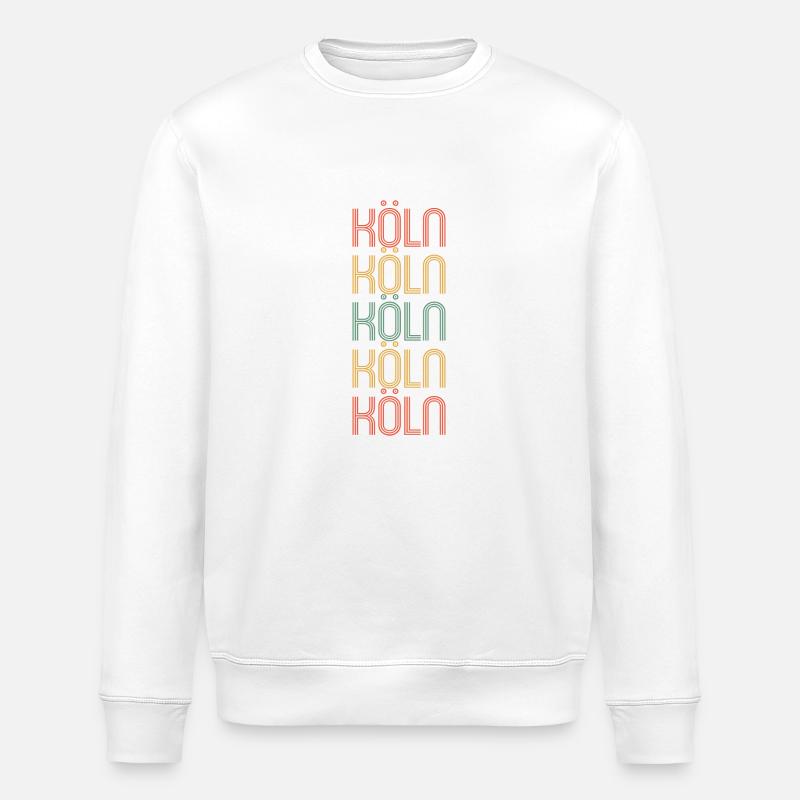 Kölnerin Kölner Köln - Stanley/Stella Unisex Bio-Sweatshirt ROLLER - Weiß