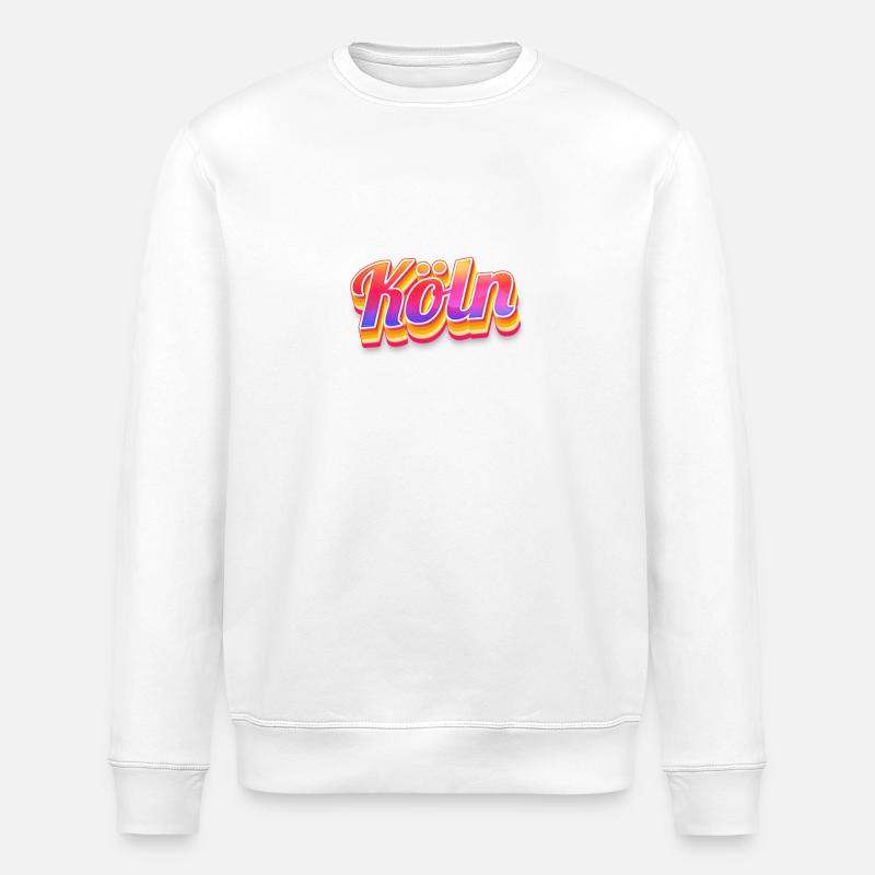 Kölnerin Kölner Köln - Stanley/Stella Unisex Bio-Sweatshirt ROLLER - Weiß