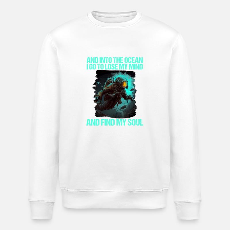 Plongeur plongeur plongeur - Sweat bio ROLLER Stanley/Stella Unisexe - blanc
