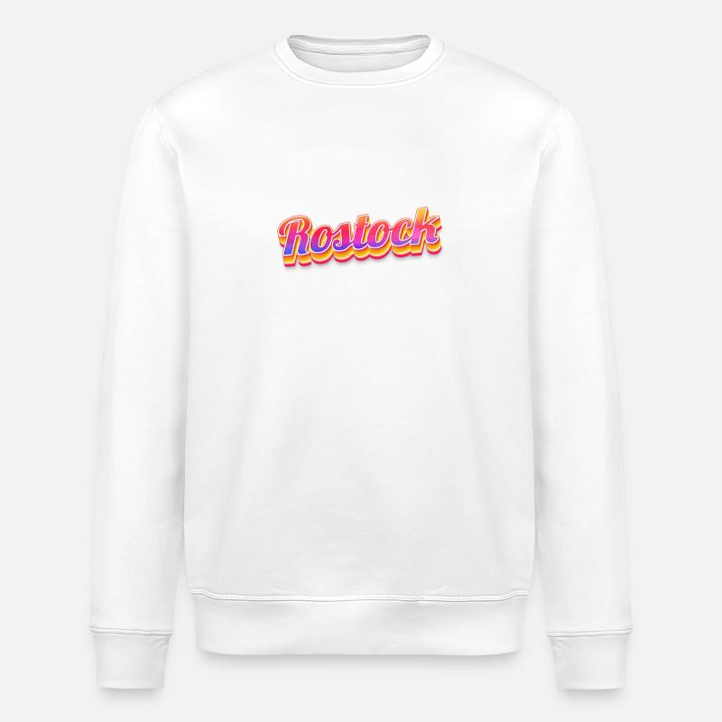 Rostockerin Rostocker Rostock - Stanley/Stella Unisex Bio-Sweatshirt ROLLER - Weiß