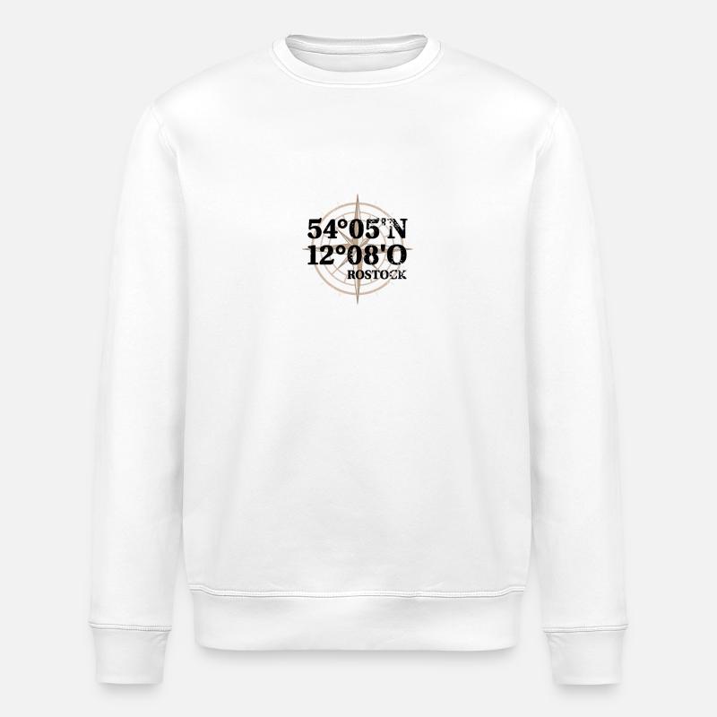 Coordonnées de Rostock - Sweat bio ROLLER Stanley/Stella Unisexe - blanc