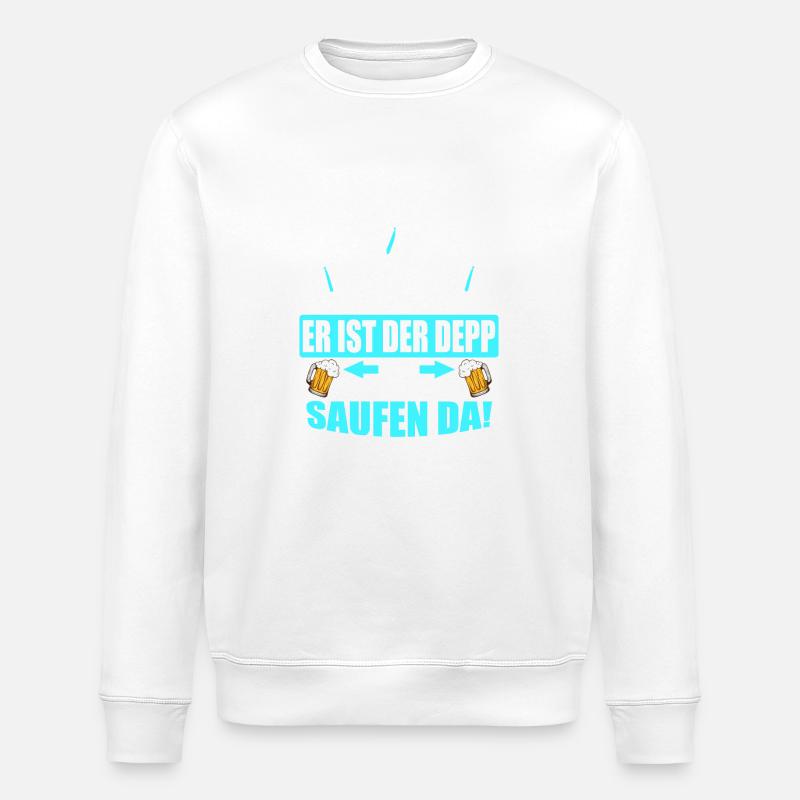 Junggesellenabschied Poltern Polterabend JGA - Stanley/Stella Unisex Bio-Sweatshirt ROLLER - Weiß