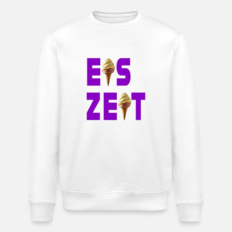 Eiszeit violet - Stanley/Stella Unisex Bio-Sweatshirt ROLLER - Weiß
