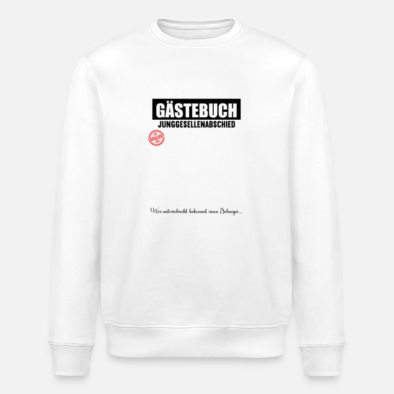 Junggesellenabschied Polterabend JGA Männer - Stanley/Stella Unisex Bio-Sweatshirt ROLLER - Weiß