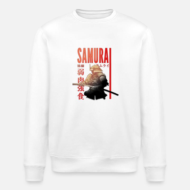 Samurai Warrior - Stanley/Stella Unisex Bio-Sweatshirt ROLLER - Weiß