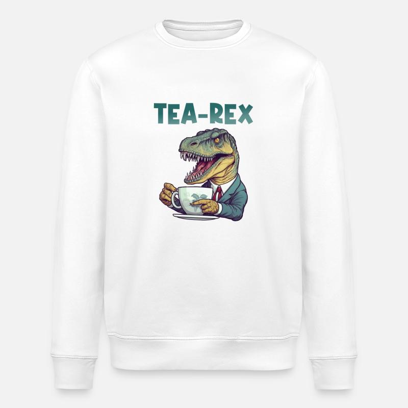 Teeliebhaber Tee Teetrinkerin Teetrinker - Stanley/Stella Unisex Bio-Sweatshirt ROLLER - Weiß