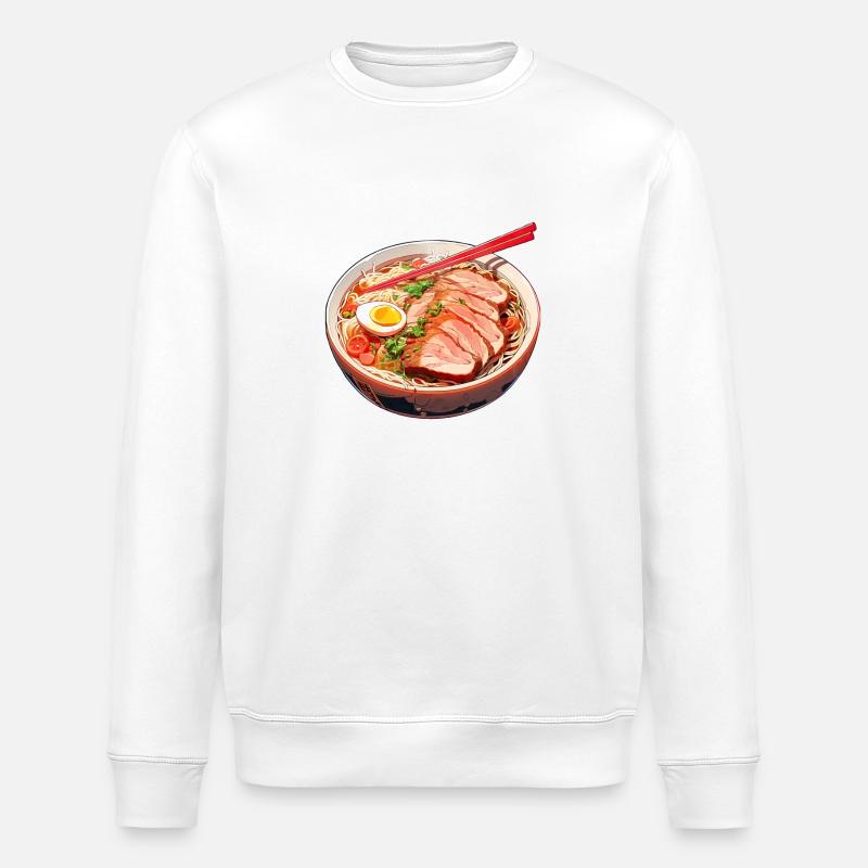 Nouilles Ramen d’anime - Sweat bio ROLLER Stanley/Stella Unisexe - blanc